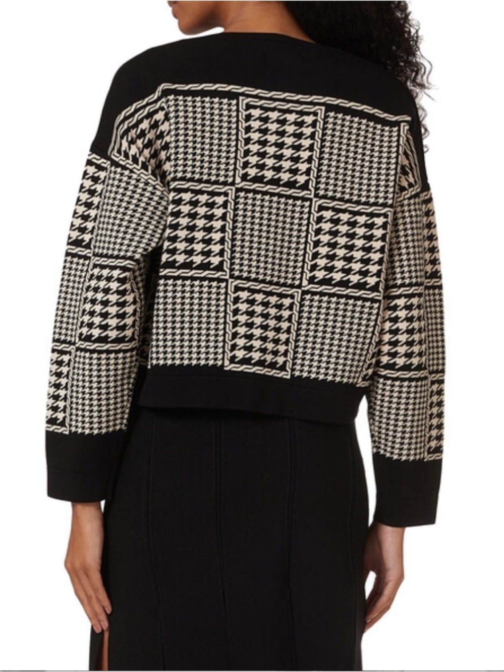 Sandro Jules Houndstooth Cardigan - Picture 2 of 5